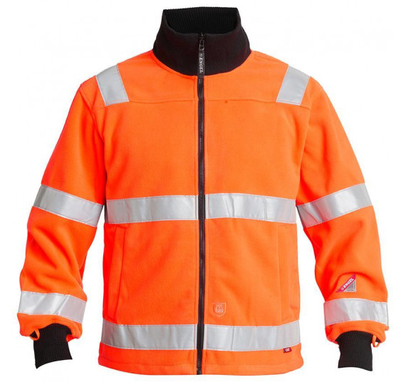 FE-Engel EN 20471 Fleece Jacke, 1151-226, Farbe Orange, Größe 3XL
