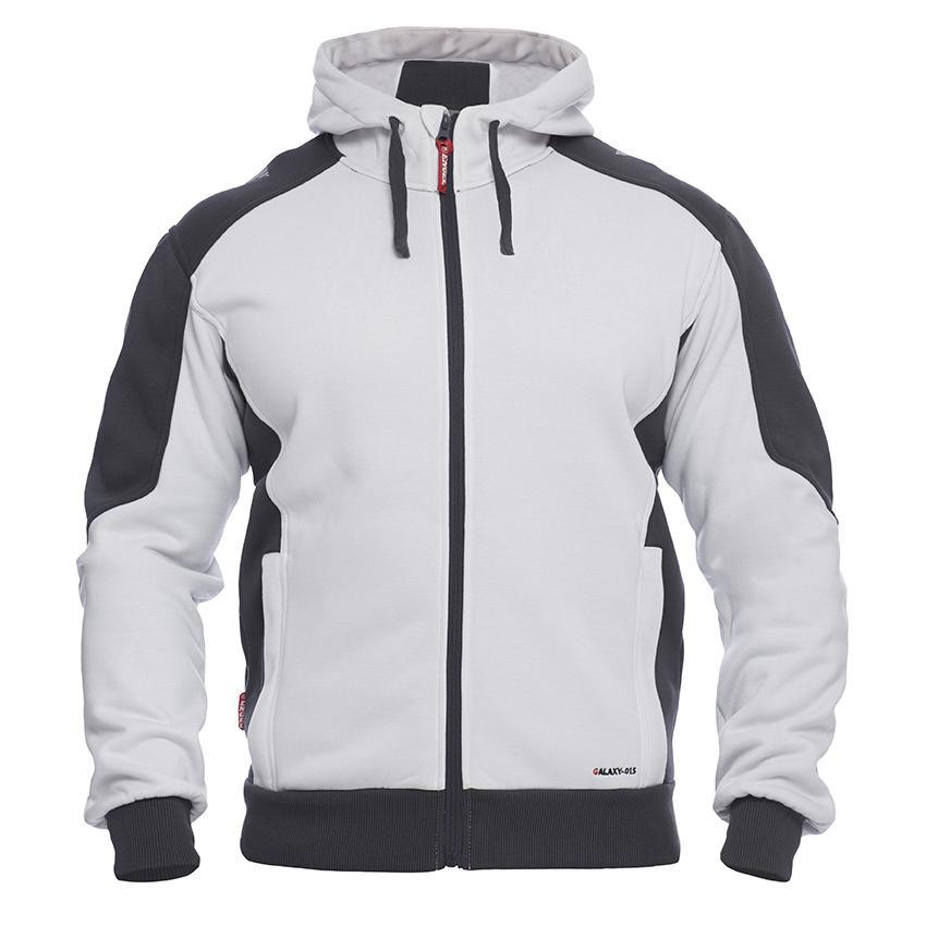 FE Engel Galaxy Sweat Cardigan 8820 233 Farbe Weiss Anthrazit Grau GroBe 2XL